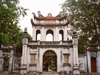 Gateway to the Temple of Literature in Hanoi